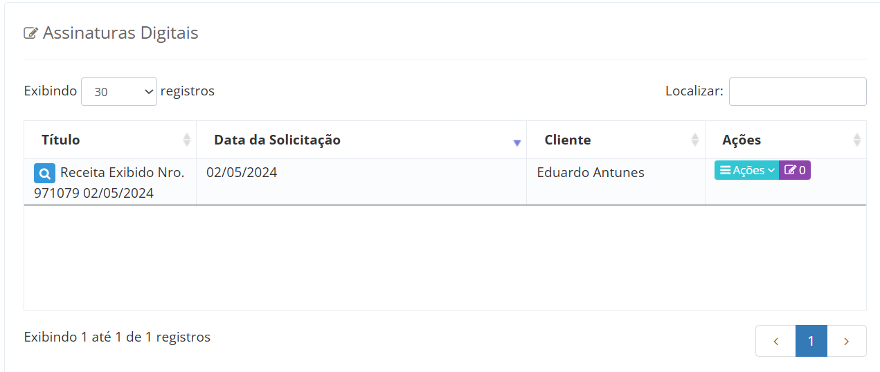 Assinaturas DIgitais